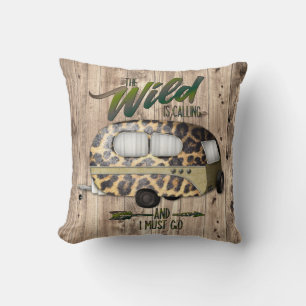 Die Wildnis ruft und ich muss ins Camping gehen Kissen