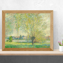 Die Willows von Claude Monet Poster