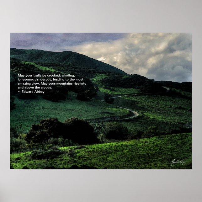 Die windende Straße Poster (Vorne)