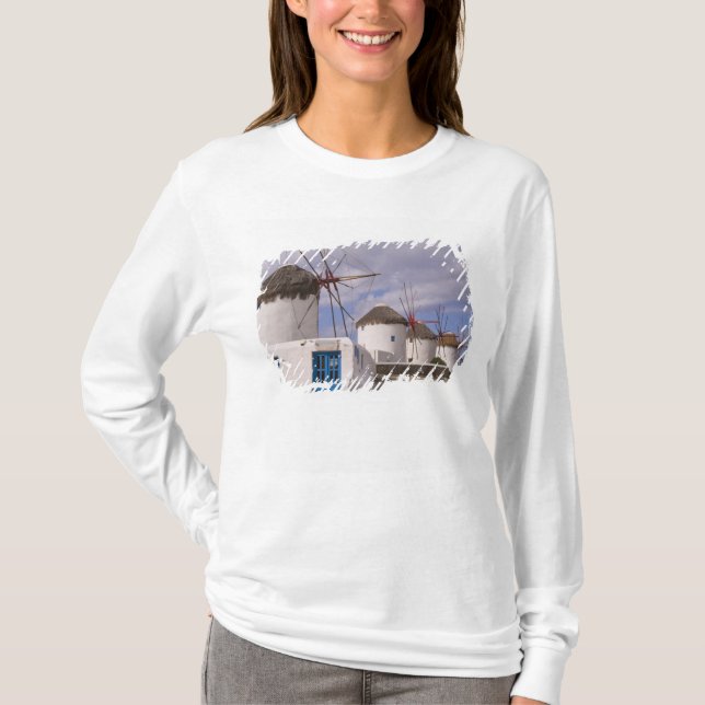 Die Windmühlen von Mykonos auf den griechischen In T-Shirt (Vorderseite)