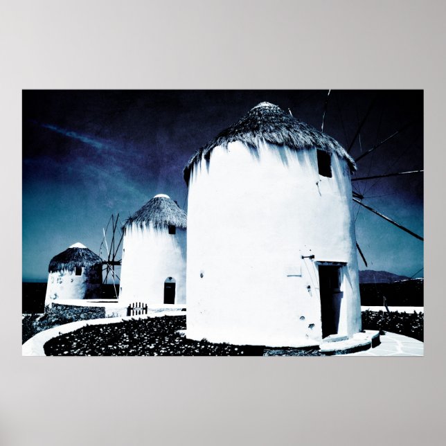 Die Windmühlen von Mykonos - Poster (Vorne)