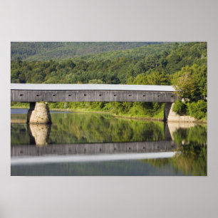 Die Windsor-Cornish Covered Bridge überspannt den Poster