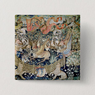 Die Winged Rotwild (Tapisserie) Button
