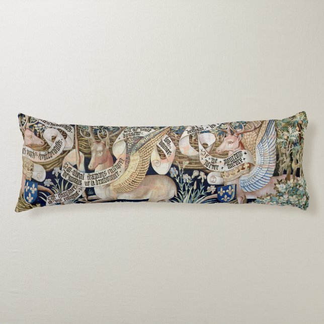 Die Winged Rotwild (Tapisserie) Seitenschläferkissen (Vorderseite)