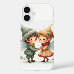 Die Winterfee eines Paares iPhone 16 Hüllen