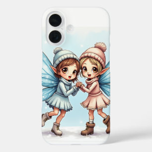 Die Winterfee eines Paares iPhone 16 Hüllen