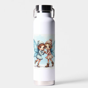 Die Winterfee eines Paares Wasserflaschen Trinkflasche