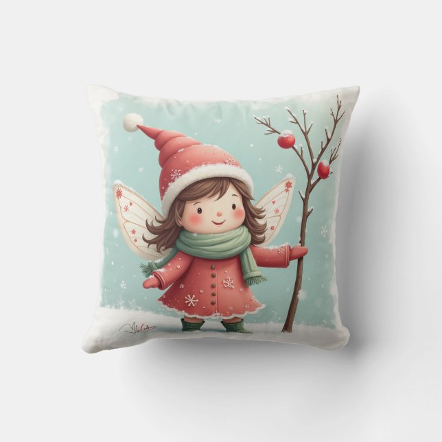 Die Wintermärchen Kissen (Rückseite)