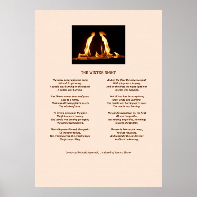 Die Winternacht Poster (Vorne)