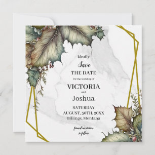 Die Winzerei Save the Date quadratische Einladungs
