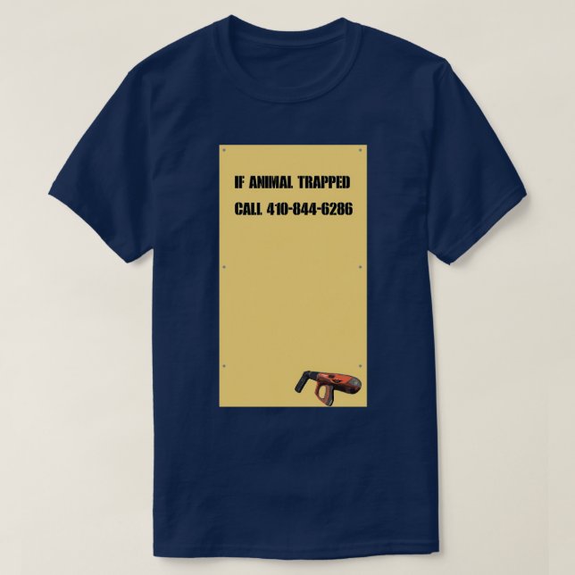 Die Wire Nail Gun T-Shirt (Design vorne)