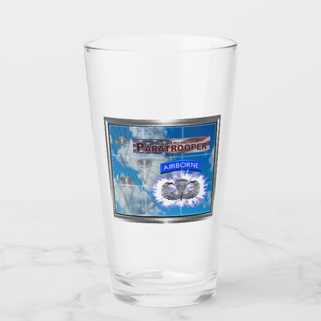 Die wirklich Coole amerikanische Fallschirmfahne Glas (Vorderseite)