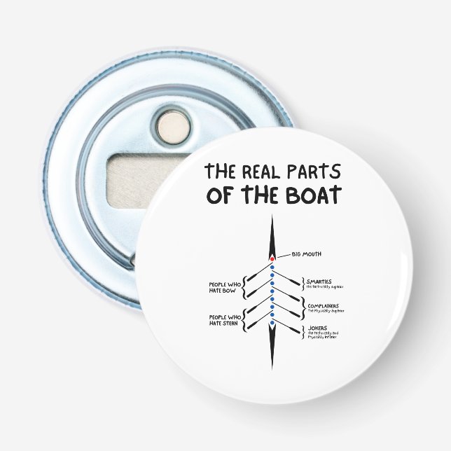 Die wirklichen Teile des Bootes Flaschenöffner (Vorderseite)