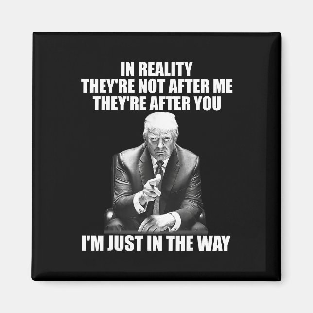 Die Wirklichkeit ist nicht hinter mir her, nachdem Magnet (Vorne)