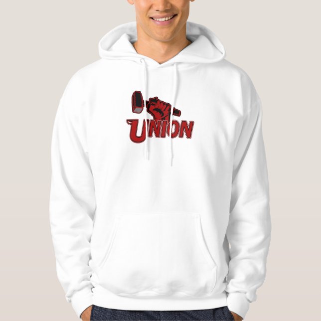 Die Wisconsin-Gewerkschaft Hoodie (Vorderseite)