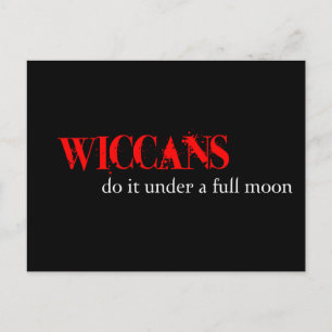 Die Wiskaner tun es unter Vollmond. Postkarte