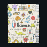 Die Wissenschaft der Schule doodle Set 1. Vintage  Fleecedecke<br><div class="desc">Die Wissenschaft der Schule doodle Set 1. Handgezeichnete Vintage Abbildung.</div>