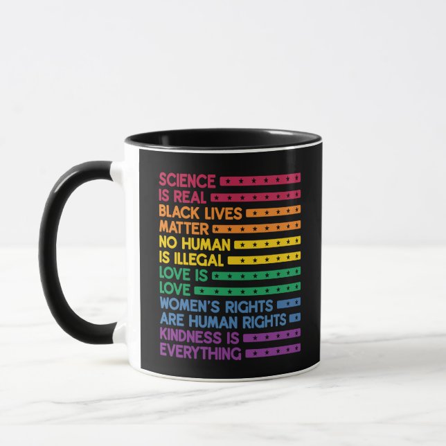 Die Wissenschaft des LGBTQ-Stolzes ist eine Frage  Tasse (Links)