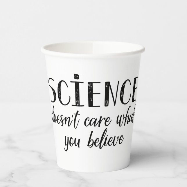 Die Wissenschaft kümmert sich nicht darum, was Sie Pappbecher (Links)