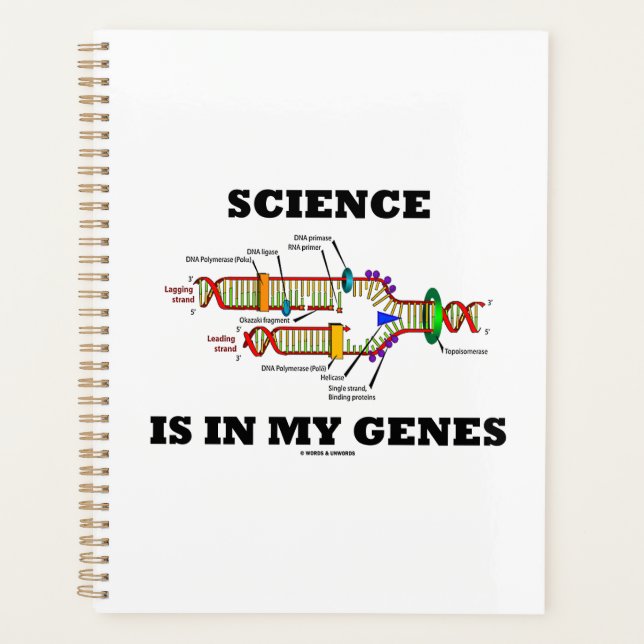 Die Wissenschaft steckt in meiner DNA-Replikation Planer (Vorderseite)