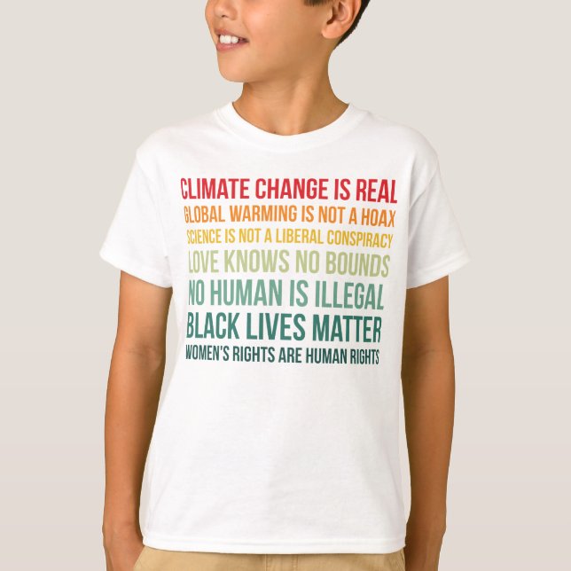 Die Wissenschaft und der Klimawandel T-Shirt (Vorderseite)
