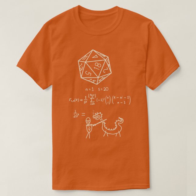 Die Wissenschaft von 20 Würfeln T-Shirt (Design vorne)