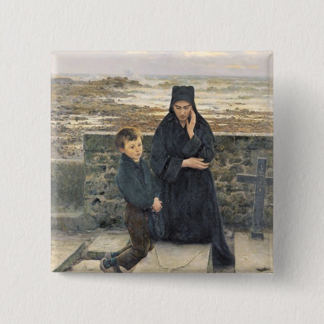 Die Witwe Ile de Sein, 1880 Button (Vorderseite)