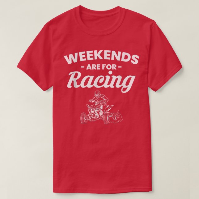 Die Wochenenden sind für den Vierradfahrer 1414 T-Shirt (Design vorne)