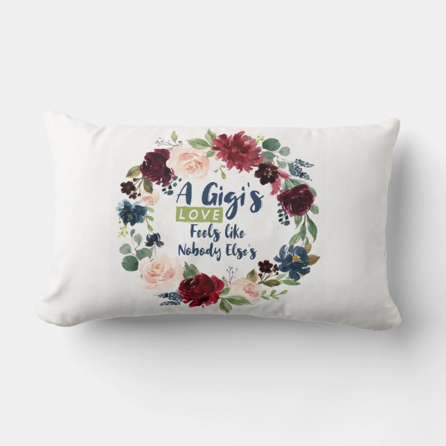 Die Woge der Großmutter Lendenkissen (Vorderseite)