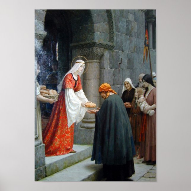 Die Wohltätigkeit von St. Elisabeth von Ungarn Poster (Vorne)