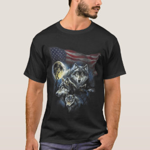 Die Wölfe der Mountain Men suchen einen Flaggename T-Shirt