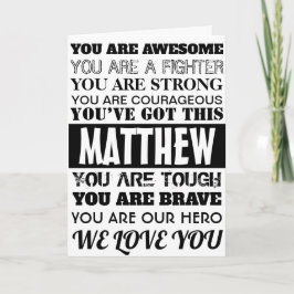 Die Worte der Ermutigung werden bald gut, der schw Karte