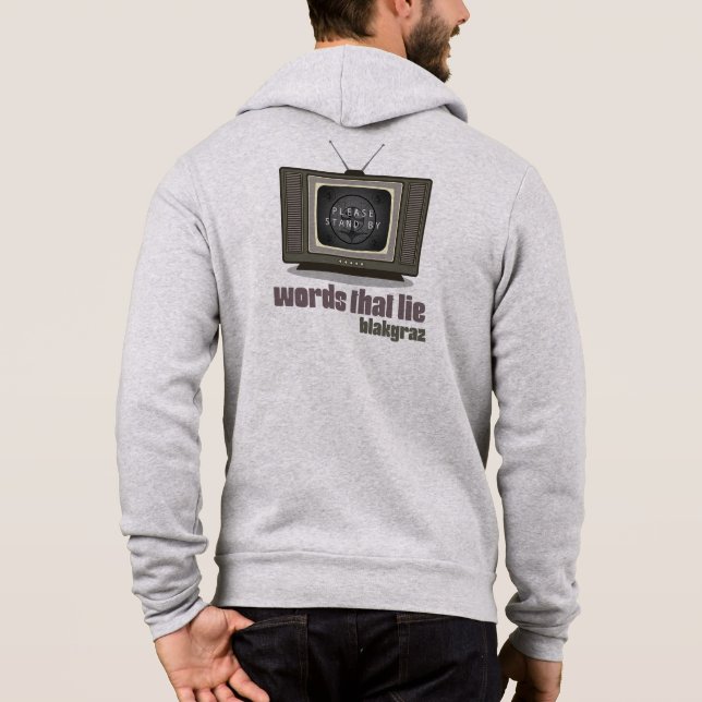Die Worte, die Blakgraz Männerpullover mögen Hoodie (Rückseite)