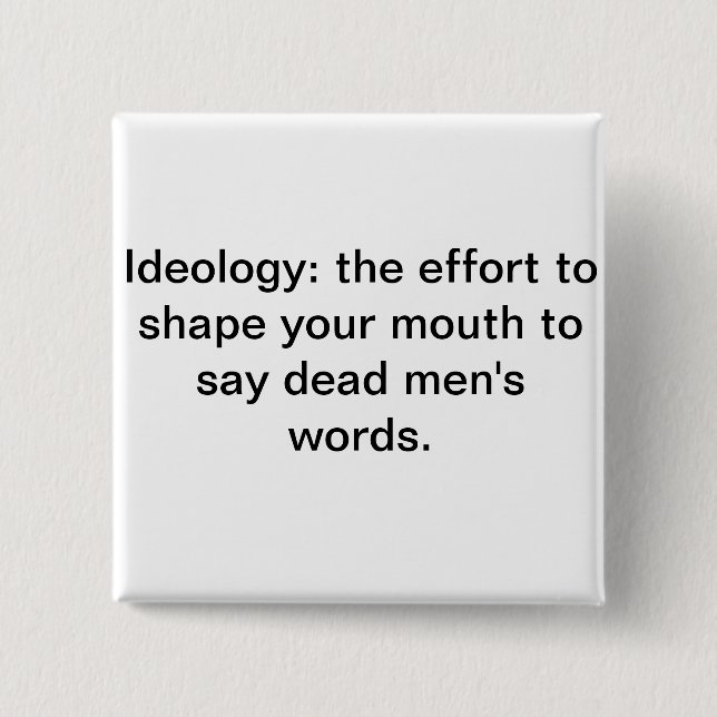 Die Wörter der toten Männer Button (Vorderseite)