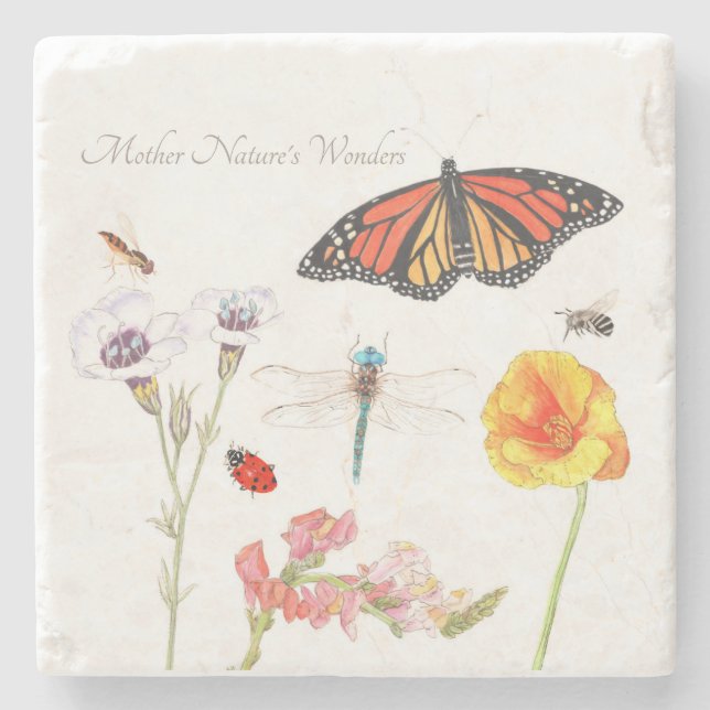 Die Wunder der Mutter Natur Steinuntersetzer (Vorderseite)