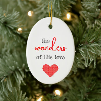 Die Wunder seiner Liebe Weihnachtsschmuck