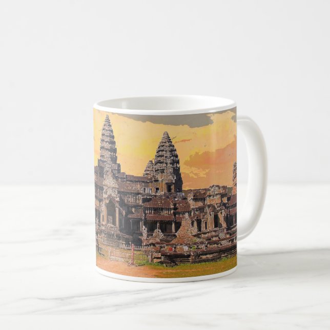 Die Wunder von Angkor Wat: Eine fotografische Reis Kaffeetasse (VorderseiteRechts)
