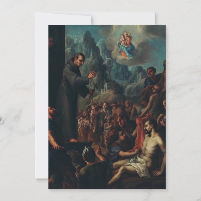 Die Wunder von Saint Salvador von Horta Einladung (Vorderseite)