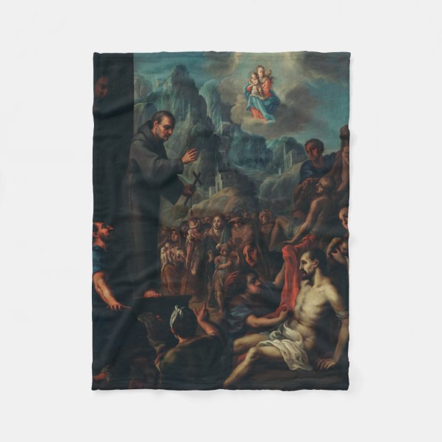 Die Wunder von Saint Salvador von Horta Fleecedecke (Vorderseite)