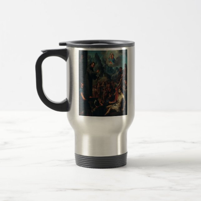 Die Wunder von Saint Salvador von Horta Reisebecher (Links)