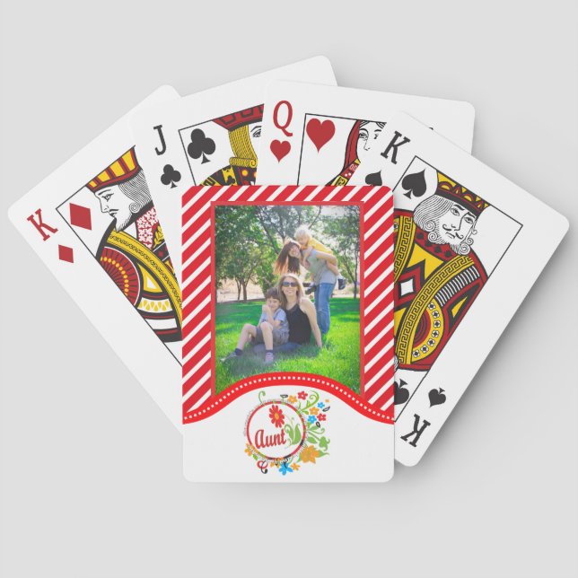 Die wunderbarste unglaubliche fantastische Tante d Spielkarten (Rückseite)