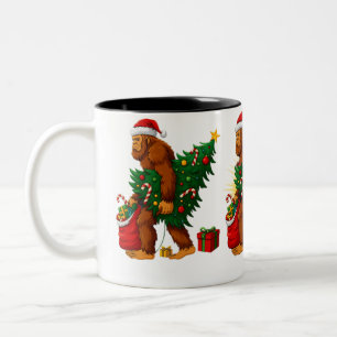 Die wunderbarste Weihnachtsgesellschaft Bigfoot-We Zweifarbige Tasse