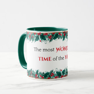 Die wunderbarste Zeit der Weihnachtszeit der Tasse