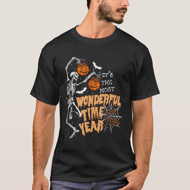 Die wunderbarste Zeit des Jahres Tanzskelett T-Shirt (Vorderseite)