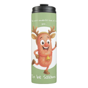 Die wunderbarste Zeit des Jahres...um Salami zu se Thermosbecher