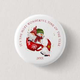 Die wunderbarste Zeit des Jahres Weihnachten-Genom Button