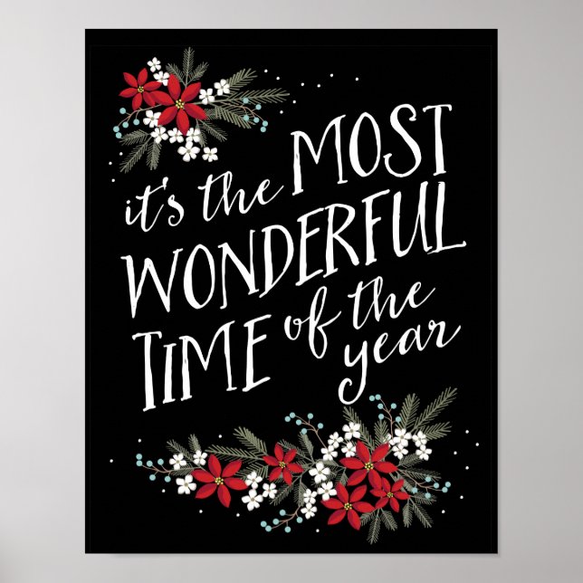 Die wunderbarste Zeit des Jahres Weihnachten Poster (Vorne)