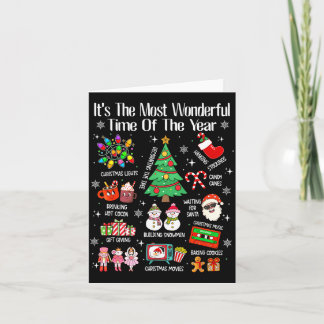 Die wunderbarste Zeit des Jahres Weihnachten Xmas Karte