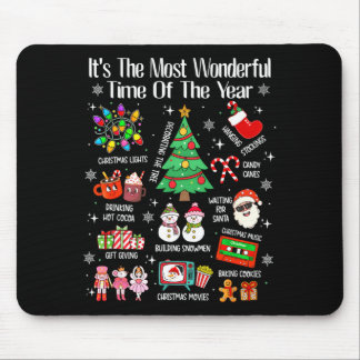 Die wunderbarste Zeit des Jahres Weihnachten Xmas Mousepad