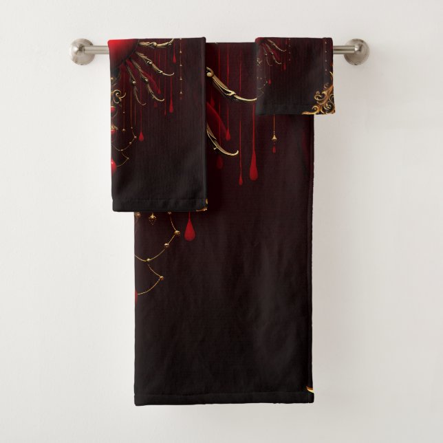 Die wunderschöne Kunst der gotischen Eleganz. Badhandtuch Set (Insitu)